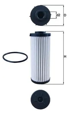 Pouze Dnes Hydraulický filtr, automatická převodovka MAHLE ORIGINAL HX139D