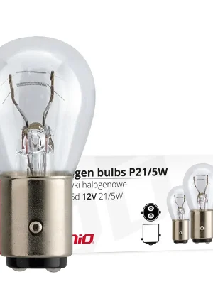 Amio 01488 Žárovka halogenová P21/5W BAY15D 12V 21W/5W 10Ks Autentický