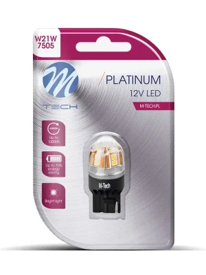 Výhodná Nabídka M-Tech Žárovka LED 12V/24V W21W T20 3.9W 15XSMD