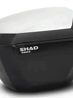 Nejprodávanější Boční kufry s barevným krytem SHAD 130.D0B23100+D1B23E0 SH23 bílá