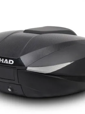 Vrchní kufr na motorku SHAD SH58X karbon se zámkem PREMIUM a opěrkou Finální Výprodej
