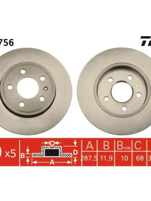 Cenová Bomba Brzdový kotouč TRW DF4756