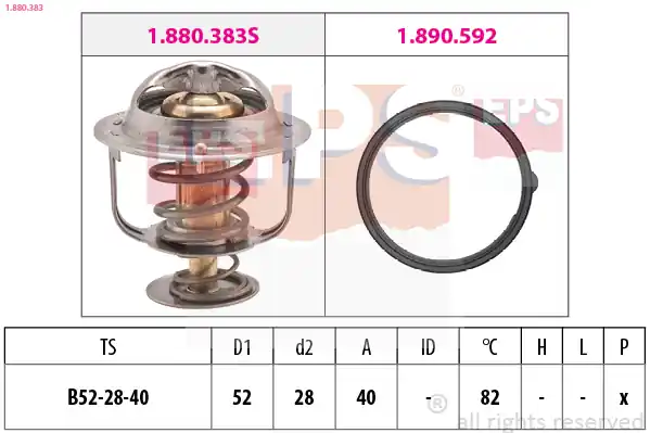 Termostat, chladivo EPS 1880383 Vrácení Zdarma