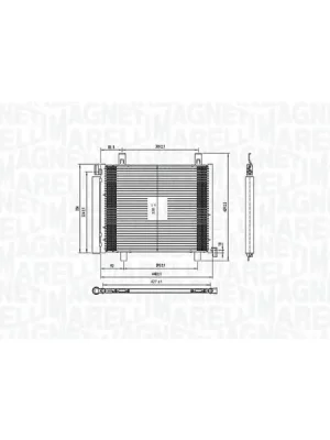 Kondenzátor, klimatizace MAGNETI MARELLI 350203836000 Sezónní Sleva