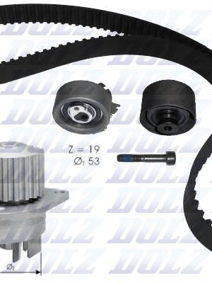 Vodní pumpa + sada ozubeného řemene DOLZ KD042 Originální
