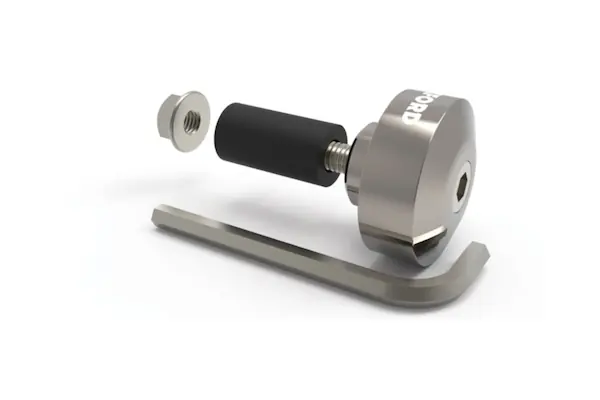 závaží řídítek Bar Ends 1 s redukcí pro vnitřní průměr 13 a 18 mm (vnější 22 a 28,6 mm), OXFORD (stříbrné, pár) Sleva